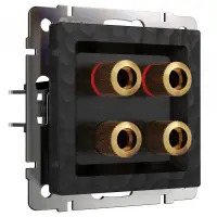 Розетка акустическая СП Werkel Hammer черная, W1285008
