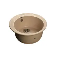 Мойка композитная GRANFEST Rondo d520 Песочный 302 круглая