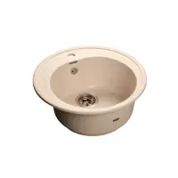 Мойка композитная GRANFEST Rondo d510 Белый круглая