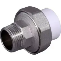 Муфта комбинированная разъемная PPR 63x2" с наружной резьбой (Американка) Россия