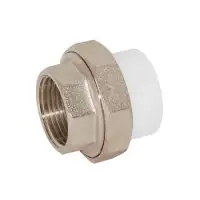 Муфта комбинированная разъемная PPR 25x3/4" с внутренней резьбой (Американка) Россия