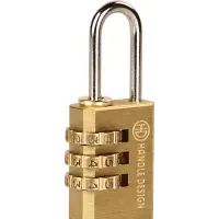 Замок кодовый навесной HANDLE DESIGN 3PB-20 золото