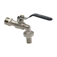 Кран шаровой водоразборный под шланг 3/4 Wh ручка AQualink