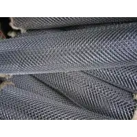 Сетка плетёная Рабица оцинкованная 1,6 (1,4) мм 35х35 мм /рулон 1,5х10 м/