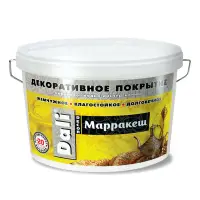 Покрытие декоративное Dali-Decor "Марракеш" белое, перламутровое, 3кг ( Т-ра перевозки не ниже +5град)