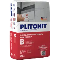 Клей плиточный PLITONIT B усиленный арм.волокнами 25 кг