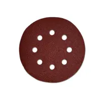 Круг шлифовальный 125мм универсальный ПРАКТИКА на велкро основе, 8 отверстий, P 60, 5шт