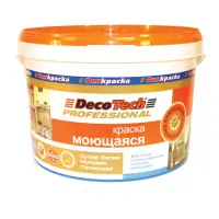 Краска ВД интерьерная моющаяся матовая латексная DecoTech 9л База С