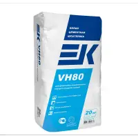 Шпаклевка цементная EK VH80 влагостойкая белая 20 кг