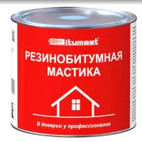 Мастика BITUMAST резино-битумная 2л. РАСХОД 0.5 кг/м.кв