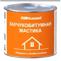 Мастика BITUMAST каучуко-битумная, 2л.РАСХОД 0.5 кг/м.кв