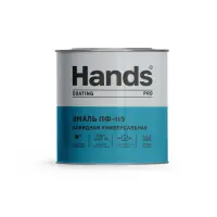 Эмаль ПФ-115 зеленая 0,8кг Hands Кроющая ПРО (Coating PRO) ГОСТ 6465-76