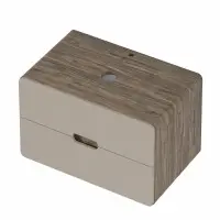 Комплект 1МАРКА: тумба Vortex 800х500х500П (2 ящ.) орех каньон коньяк/латте фактурный