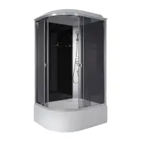 Кабина душевая NIAGARA Eco 1000х800х2150, высокий поддон (40 см), стекло ЧЕРНОЕ, арт.E100/80/40R/TN