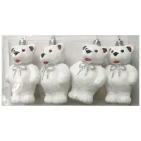 Набор елочных украшений "Медвежата" (4шт)