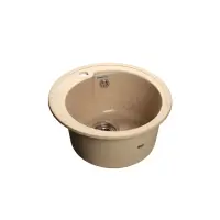 Мойка композитная GRANFEST Rondo d450 Бежевый круглая
