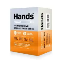 Клей обойный Hands Абсолют ПРО (Absolut PRO) усиленный для всех типов обоев 420 г (до 120 кв.м.)