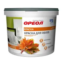 Краска Ореол ВДАК белоснежная для обоев полиакриловая 13кг