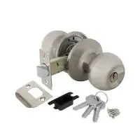 Ручка-защелка ключ/фиксатор Ajax (Аякс) DK682 SN-ET (6082 SN-E) матовый никель(39539)