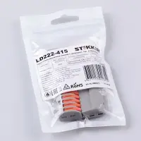 Клеммы строительно-монтажные 5-проводные, LD222-415 (5 шт) STEKKER