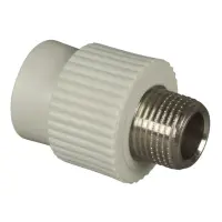 Муфта комбинированная PPR 20x1/2" с наружной резьбой Россия