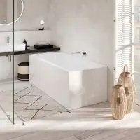 Ванна VILLEROY & BOCH OBERON Solo 180x80 с ножками, белая (weiss alpin), кварил Quaryl (UBQ 180 OBE 2V-01)