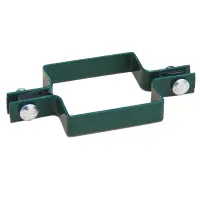 Крепление хомут 80*80мм (укомплектован антивандальными гайками М6) RAL 6005