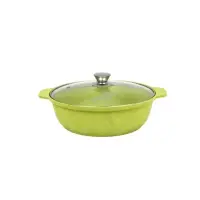 Жаровня-кастрюля Kukmara ж31tsl литая стекл. кр. 3.0л АП (Trendy style lime)