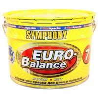 Краска ВД интерьерная акрилатная моющаяся матовая База А SYMPHONY евро-баланс 7 9л