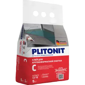 Клей плиточный PLITONIT C для крупноформатной плитки 5 кг
