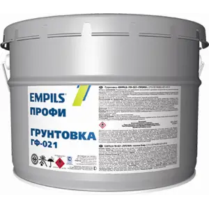 Грунтовка ГФ-021 серая 12 кг универсальная EMPILS ПРОФИ 1544 ГОСТ 25129-82