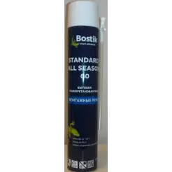 Пена монтажная бытовая BOSTIK Standard All Seasons 60 всесезонная 750 мл (Т-ра перевозки не ниже +5град)