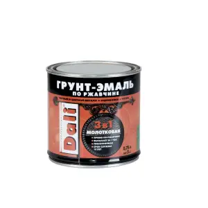Грунт-эмаль по ржавчине с молотковым эффектом 3 в 1 DALI медная 0,75л