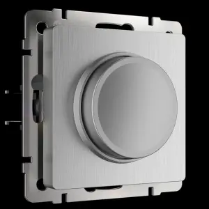 Диммер Werkel cеребряный рифленый, WL09-DM600