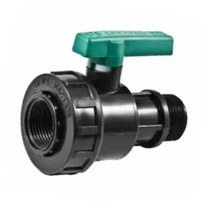 Кран шаровый 3/4"*3/4" резьба наружняя/внутренняя ПНД