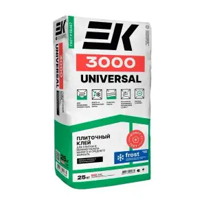 Клей плиточный ЕК 3000 UNIVERSAL для керамогранита 25 кг