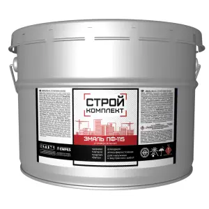 Эмаль ПФ-115 белая полуглянцевая 20кг СТРОЙКОМПЛЕКТ