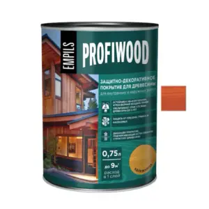 Защитно-декоративное покрытие для древесины EMPILS PROFIWOOD махагон 0,7 кг