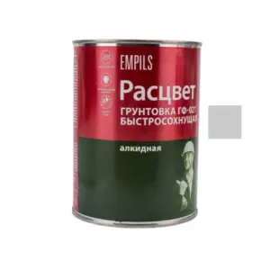Грунтовка ГФ-021 серая 1кг быстросохнущая РАСЦВЕТ