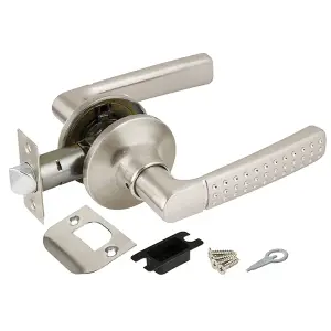 Ручка-защелка без фиксатора Punto (Пунто) DK626 SN-PS (6026 SN-P) матовый никель