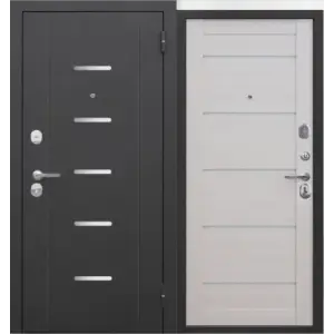 Дверь мет. FERRONI Гарда муар царга 7,5 см 860х2050 "Пр" Металл/ЛИСТВЕННИЦА БЕЖ МДФ