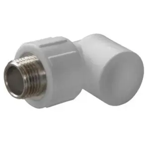 Угол комбинированный PPR 20x1/2" BASE сталь с наружной резьбой Россия