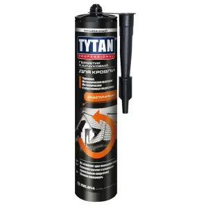 Герметик каучуковый кровельный коричневый TYTAN Professional 310мл