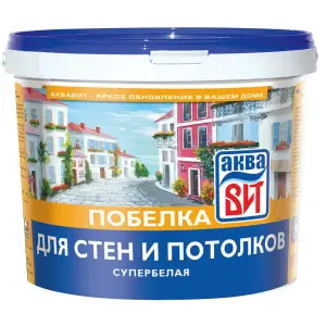 Побелка супербелая АКВА ВИТ 20 кг