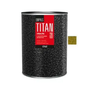 Эмаль ОРЕАЛ TITAN с молотковым эффектом алкидно-стирольная золотистая 0,8 кг
