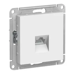 Механизм розетки компьютерной 1-местной СП AtlasDesign RJ45 белый Systeme Electric ATN000183