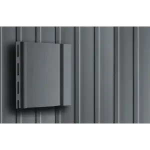 Сайдинг акриловый GL вертикальный S6,3 графит 0,16х3м S=0,48м2