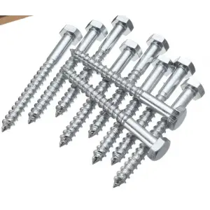 Шуруп шестигранная головка 10х140 цинк (кор.с ок 20шт) SteelRex