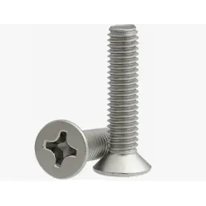 Винт М6х16 DIN 965 потай шлиц Ph,оцинк (уп 12шт) SteelRex