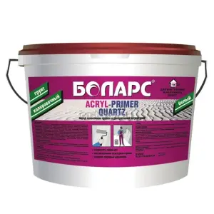 Грунт акриловый кварцевый 15 кг БОЛАРС ACRYL-PRIMER QUARZ (1807)